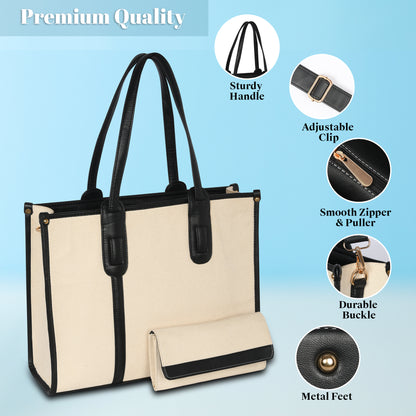 Women PU Laptop Tote bag 15 Inch College Bag Office Bag Briefcase Handbag (0080)