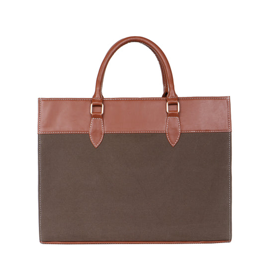 Womanix Canvas Laptop Tote Bags for Women, 15" inch tote for Women, Large Capacity Handbag for Office (93)