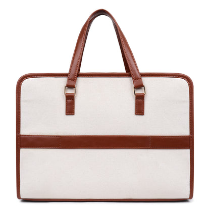 Women Faux Leather Laptop Tote Bag, Briefcase Business Bag 14" Laptop Bag (0087)