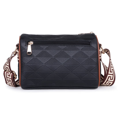 Womanix Trendy Sling Bag with Adjustable Straps | Faux-Leather Women's Handbags | Sling for Casual Carry Ladies Purse, Girls Cross Body Bag (0109)