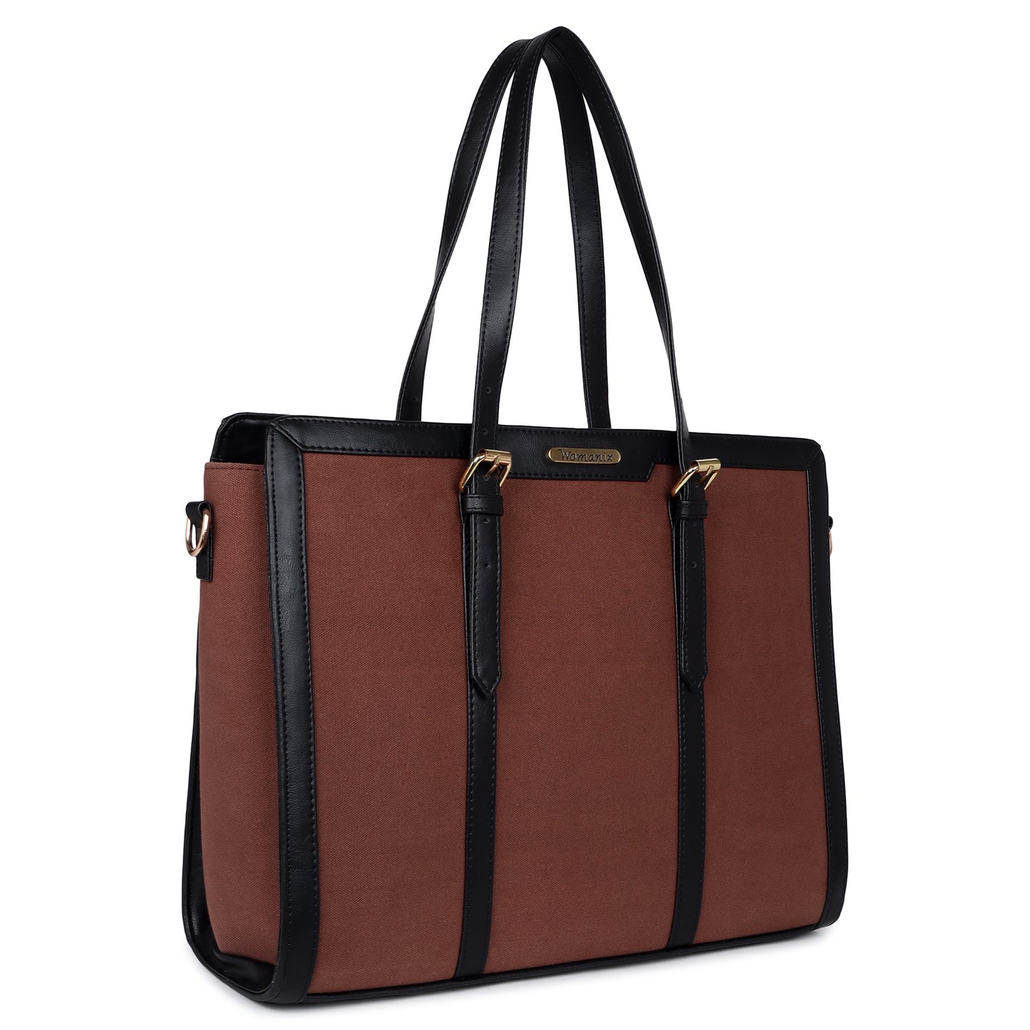 Womanix Canvas Laptop Tote Bags for Women, Work Bag, 15 inch tote for Women, Large Capacity Handbag for Office, School, Travel, Teacher Purse (0082)