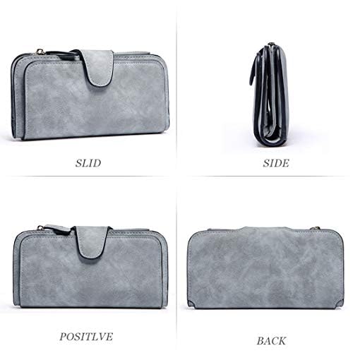 Womanix Women's Tri-fold Fashion Card Coin Holder Ladies Long Purse Clutch Wallet