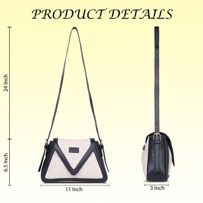 Womanix Premium Leather Triangle Shape Sling Bag for Women Bag Crossbody Strap Phone Wallet Shoulder Bag Ladies Purse (0110)