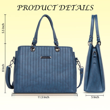 Womanix Tri- Compartment Handbag, Handbags for Women Large Capacity Tote Shoulder Bags for Ladies, double Handle Satchel Purse daily use, office (0101)