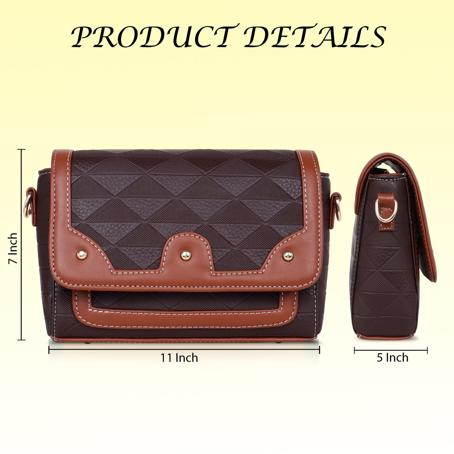 Womanix Crossbody Sling Bag Lightweight & Spacious with Adjustable Strap Stylish & Ideal for Travel & Work Premium Ladies Purse Mobile Phone Wallet Shoulder Bag (107)