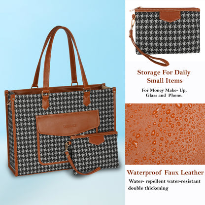 Women PU Laptop Tote bag 15 Inch College Bag Office Bag Briefcase Handbag (0077)