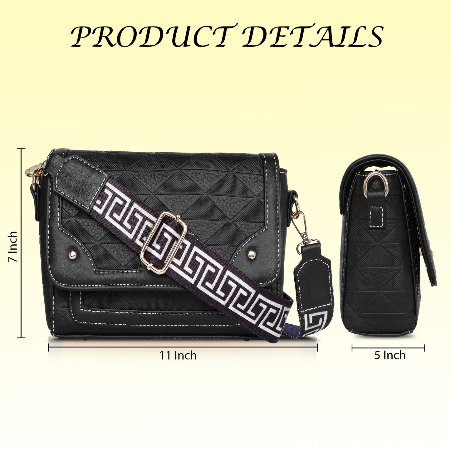 Womanix Crossbody Sling Bag Lightweight & Spacious with Adjustable Strap Stylish & Ideal for Travel & Work Premium Ladies Purse Mobile Phone Wallet Shoulder Bag (107)