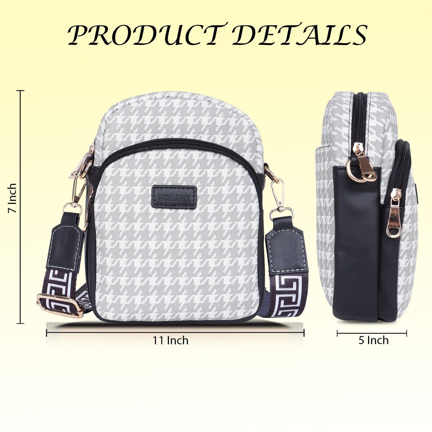 Womanix Small Crossbody Cell Phone Bag for Women, Mini Over Shoulder Handbag Purse Women’s Mobile Sling Bag with Holder Wallet. (0106)