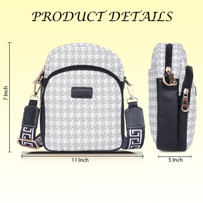 Womanix Small Crossbody Cell Phone Bag for Women, Mini Over Shoulder Handbag Purse Women’s Mobile Sling Bag with Holder Wallet. (0106)