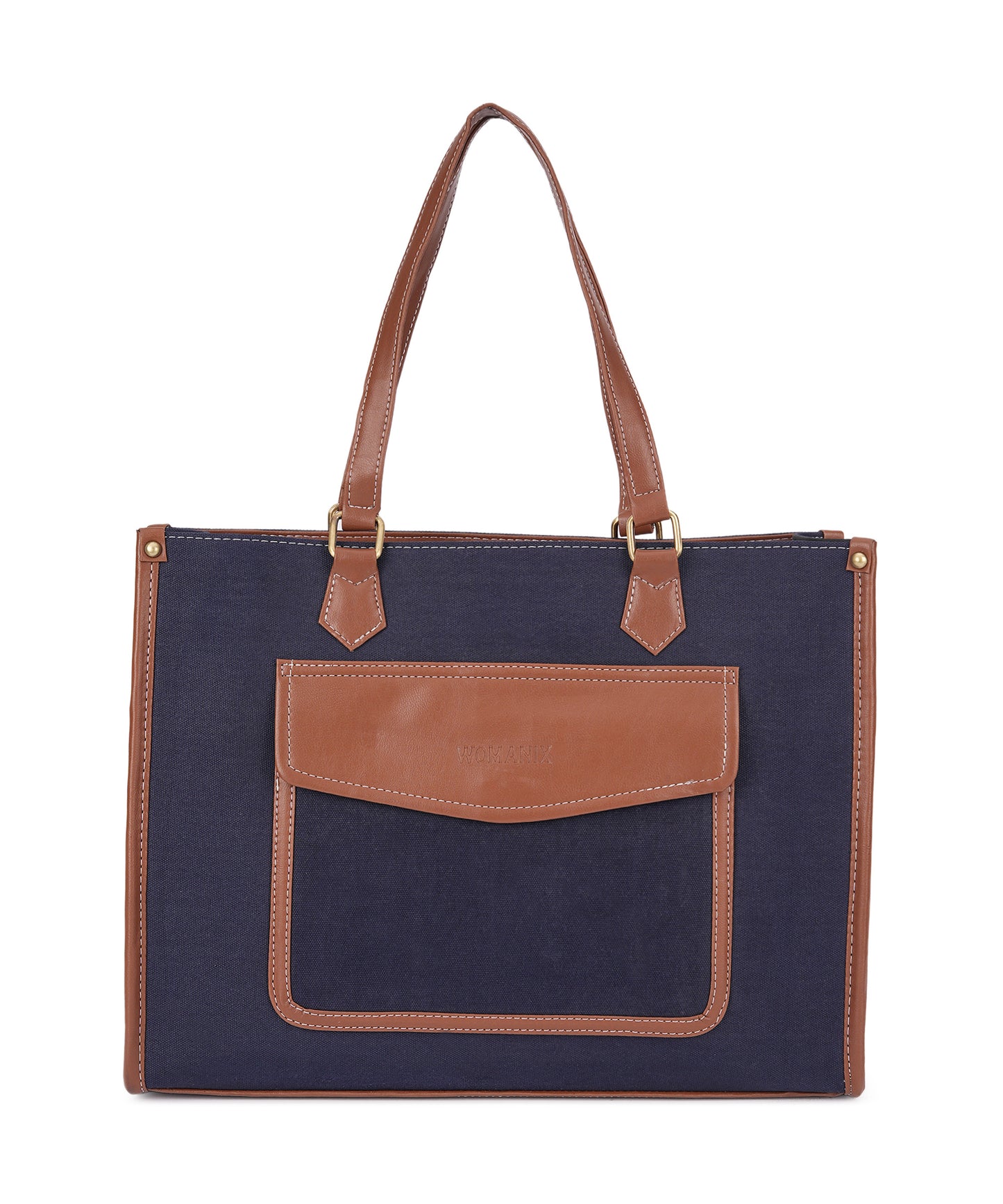 Canvas Laptop Tote Bag 14 Inch Casual Briefcase Handbag