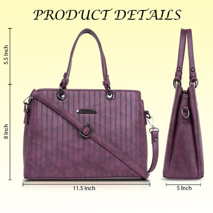 Womanix Tri- Compartment Handbag, Handbags for Women Large Capacity Tote Shoulder Bags for Ladies, double Handle Satchel Purse daily use, office (0101)
