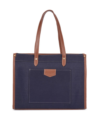 Canvas Laptop Tote Bag 14 inch Casual Briefcase Handbag
