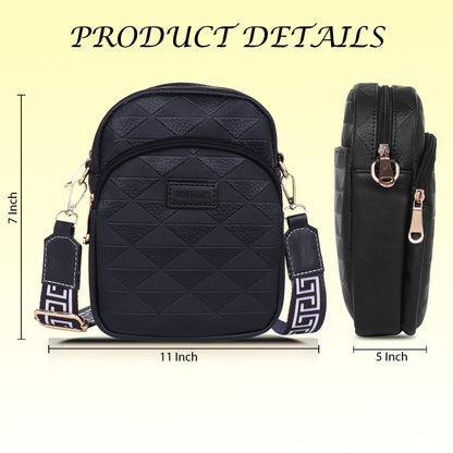 Womanix Small Crossbody Cell Phone Bag for Women, Mini Over Shoulder Handbag Purse Women’s Mobile Sling Bag with Holder Wallet. (0106)