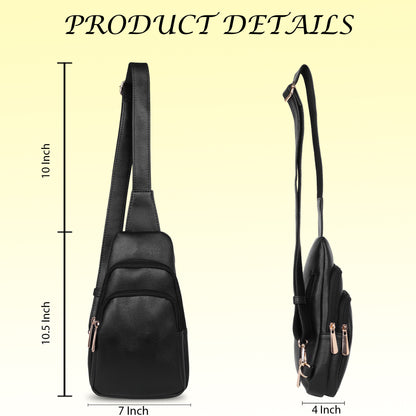Womanix Waist Bag for Men Women | Cross Body Fanny Pack Sling Bag for Hiking, Travel, Camping, Outdoor Sports, Cycling | Money Belt with Adjustable Strap (104)