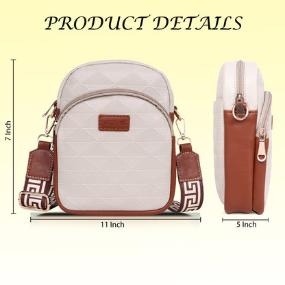 Womanix Small Crossbody Cell Phone Bag for Women, Mini Over Shoulder Handbag Purse Women’s Mobile Sling Bag with Holder Wallet. (0106)