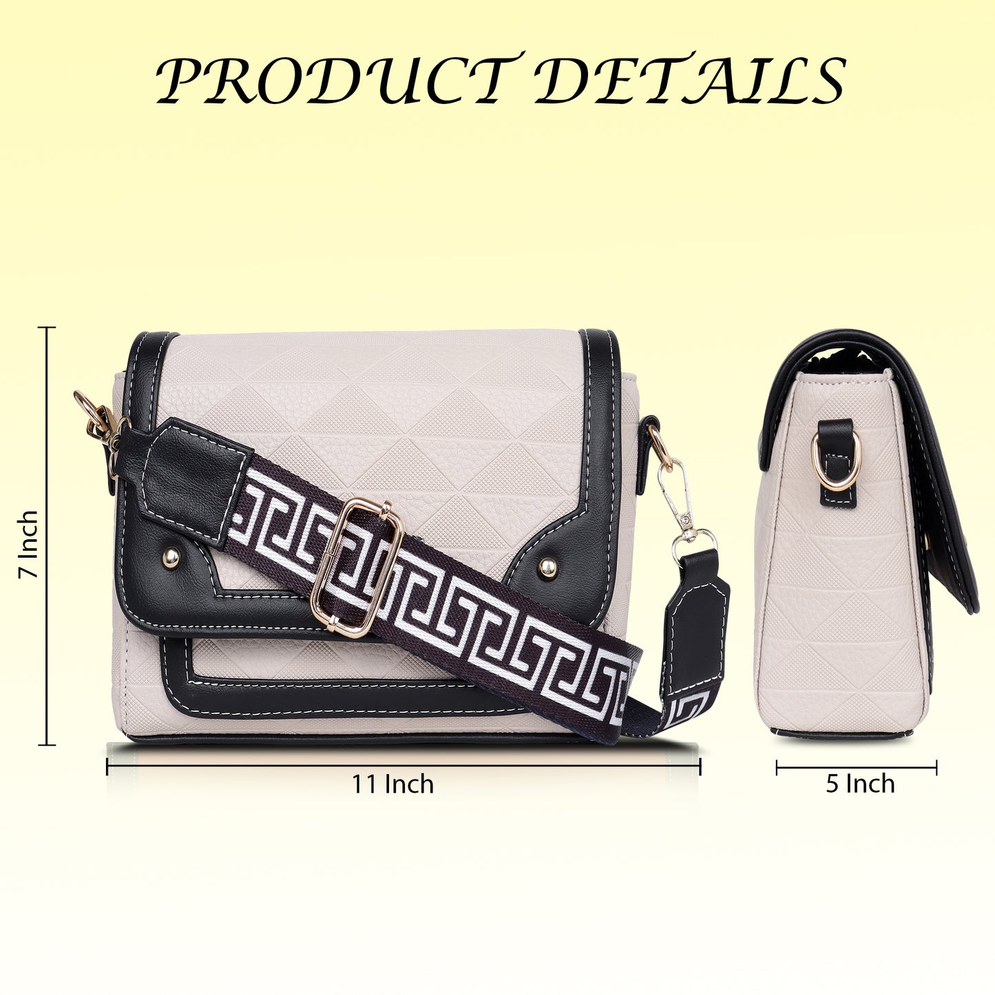 Womanix Crossbody Sling Bag Lightweight & Spacious with Adjustable Strap Stylish & Ideal for Travel & Work Premium Ladies Purse Mobile Phone Wallet Shoulder Bag (107)