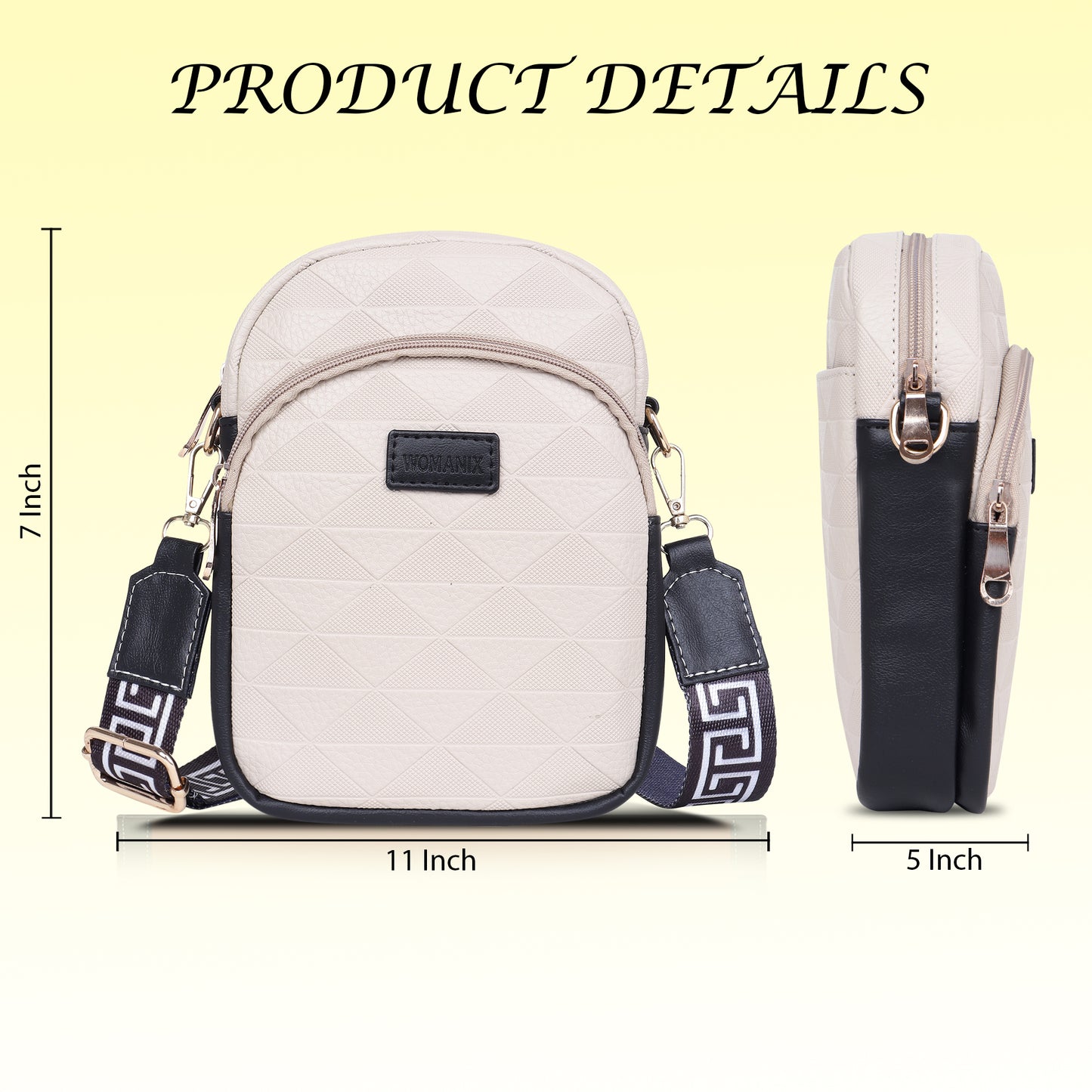 Womanix Small Crossbody Cell Phone Bag for Women, Mini Over Shoulder Handbag Purse Women’s Mobile Sling Bag with Holder Wallet. (0106)