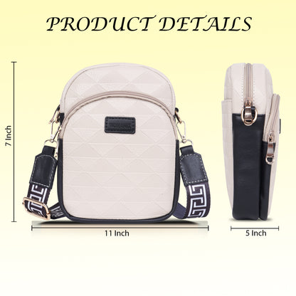 Womanix Small Crossbody Cell Phone Bag for Women, Mini Over Shoulder Handbag Purse Women’s Mobile Sling Bag with Holder Wallet. (0106)