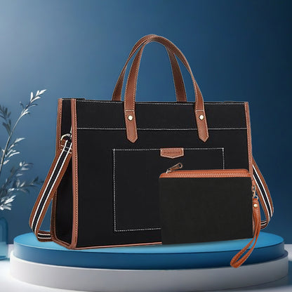 Noir Charm Laptop Tote