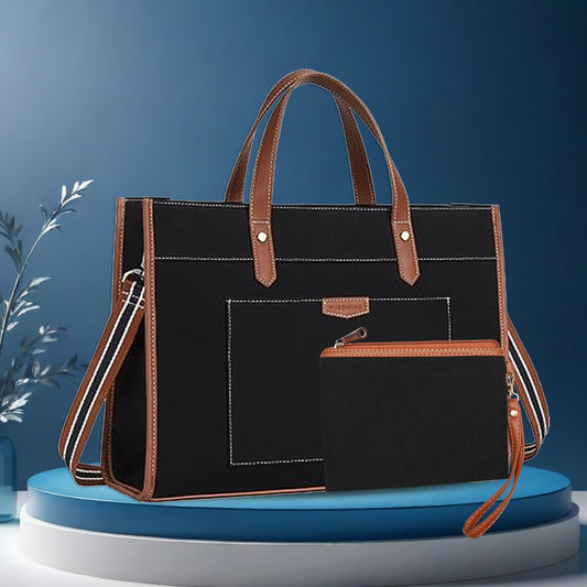 Noir Charm Laptop Tote