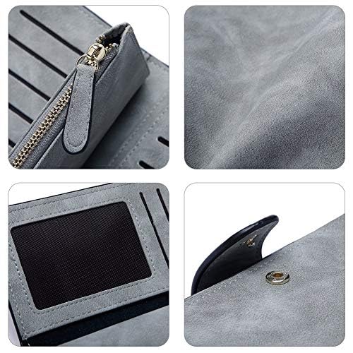 Womanix Women's Tri-fold Fashion Card Coin Holder Ladies Long Purse Clutch Wallet