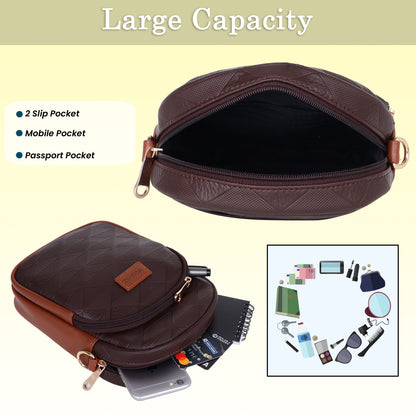 Womanix Small Crossbody Cell Phone Bag for Women, Mini Over Shoulder Handbag Purse Women’s Mobile Sling Bag with Holder Wallet. (0106)