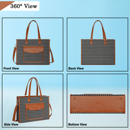 Women PU Laptop Tote bag 15 Inch College Bag Office Bag Briefcase Handbag (0077)