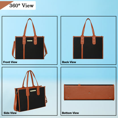 Women PU Laptop Tote bag 15 Inch College Bag Office Bag Briefcase Handbag (0080)