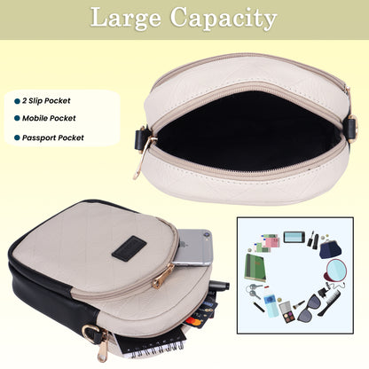 Womanix Small Crossbody Cell Phone Bag for Women, Mini Over Shoulder Handbag Purse Women’s Mobile Sling Bag with Holder Wallet. (0106)