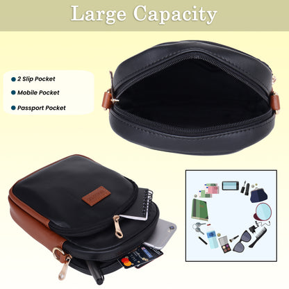 Womanix Crossbody PU Sling Bag for daily use, shoulder sling Bag with Ajustable Strap, Small Trendy Sling Crossbody Bag, party sling, casual, travel, outing (0105)