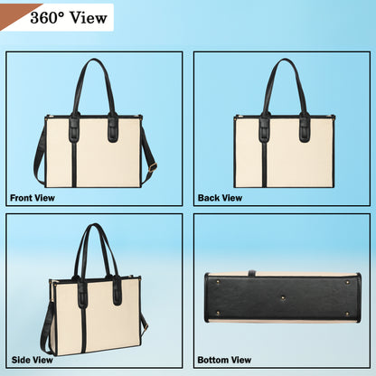 Women PU Laptop Tote bag 15 Inch College Bag Office Bag Briefcase Handbag (0080)