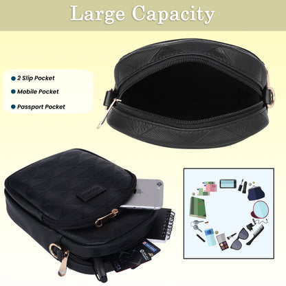 Womanix Small Crossbody Cell Phone Bag for Women, Mini Over Shoulder Handbag Purse Women’s Mobile Sling Bag with Holder Wallet. (0106)