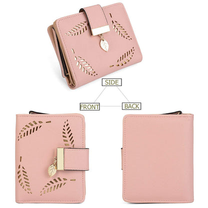 Tri-fold Fashion Card Coin Holder Ladies Wallet Small Size