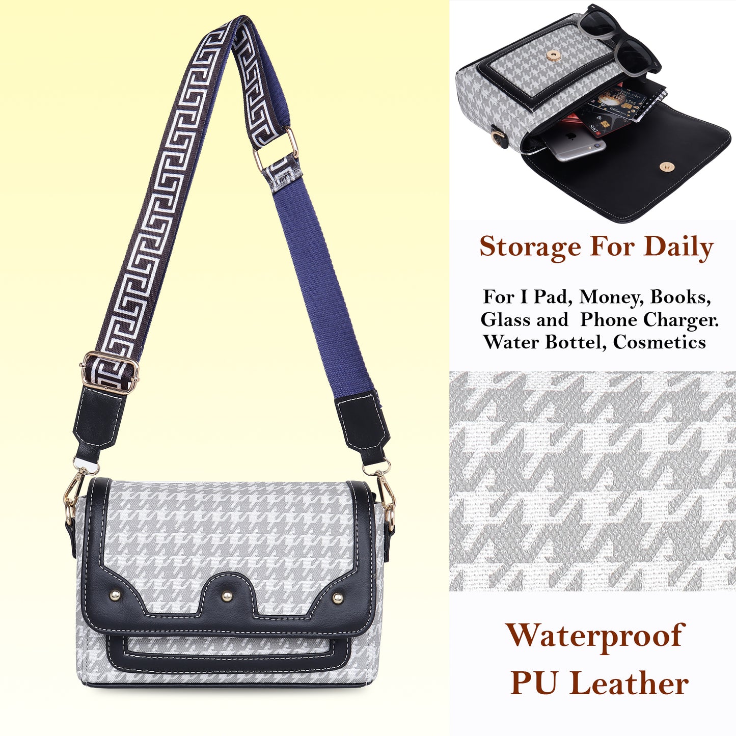 Womanix Crossbody Sling Bag Lightweight & Spacious with Adjustable Strap Stylish & Ideal for Travel & Work Premium Ladies Purse Mobile Phone Wallet Shoulder Bag (107)