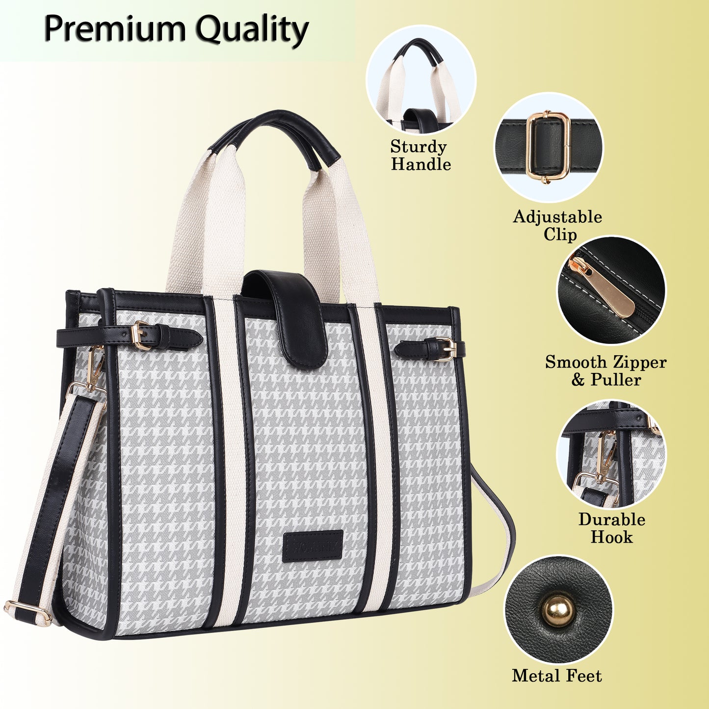 Womanix PU Laptop Tote Bags for Women, Work Bag, 15 inch tote for Women(90)