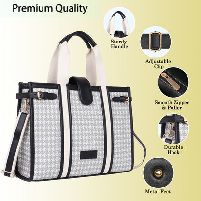 Womanix PU Laptop Tote Bags for Women, Work Bag, 15 inch tote for Women(90)