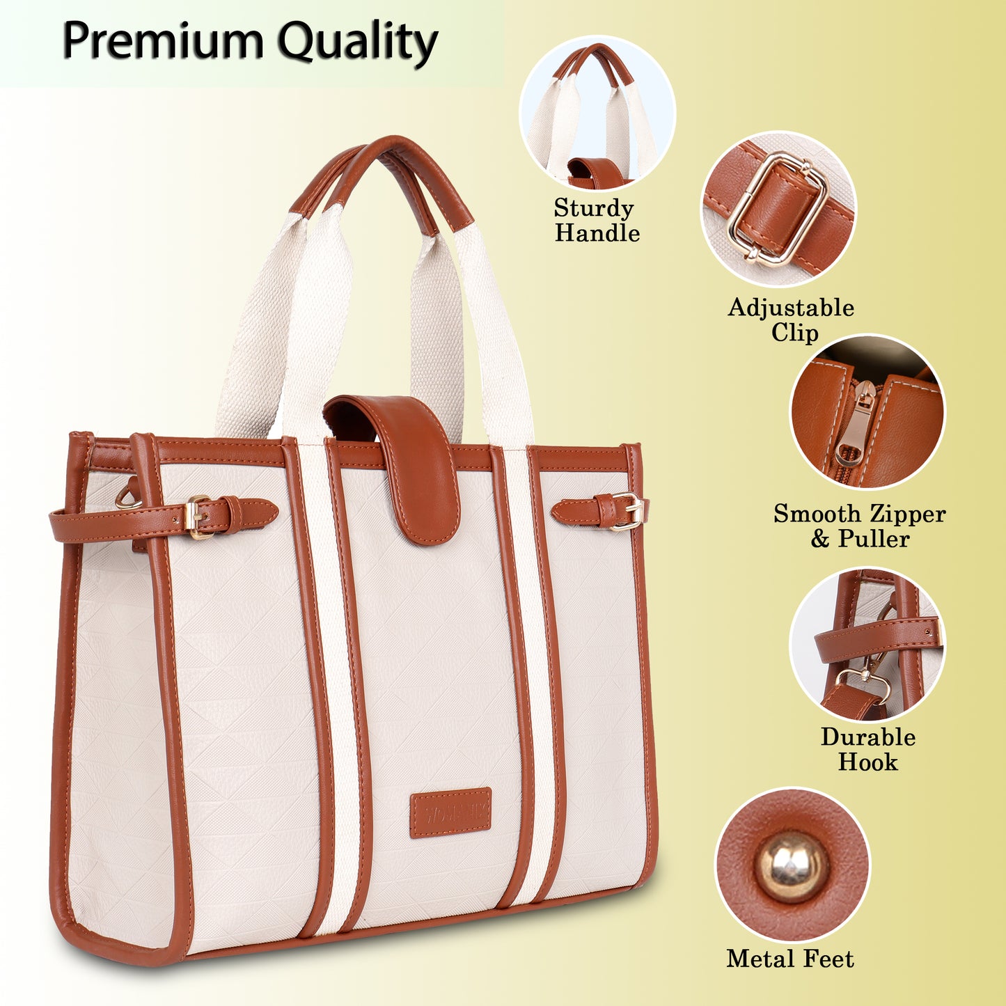 Womanix PU Laptop Tote Bags for Women, Work Bag, 15 inch tote for Women(90)