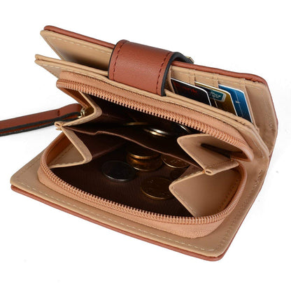 Tri-fold Fashion Card Coin Holder Ladies Wallet Small Size
