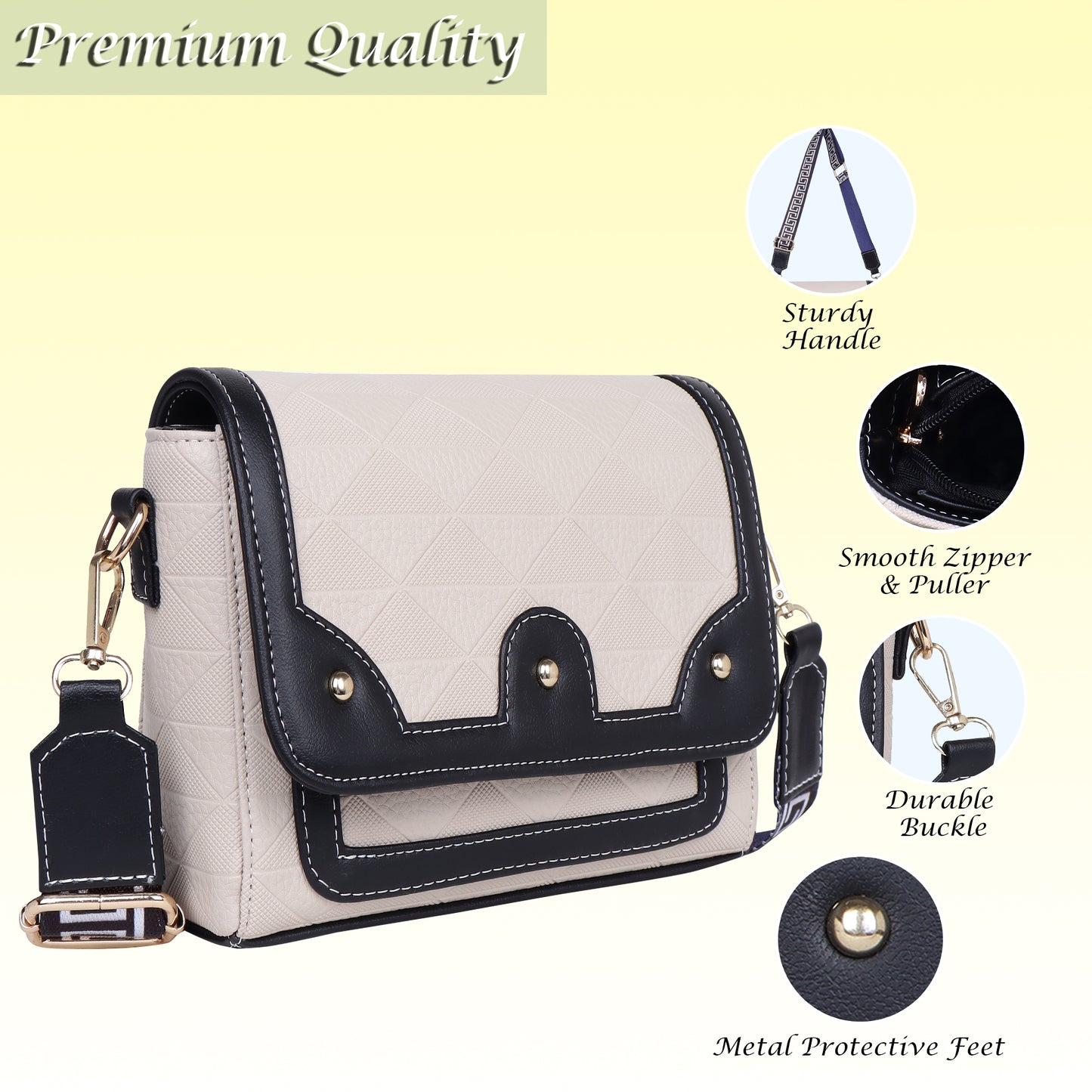 Womanix Crossbody Sling Bag Lightweight & Spacious with Adjustable Strap Stylish & Ideal for Travel & Work Premium Ladies Purse Mobile Phone Wallet Shoulder Bag (107)