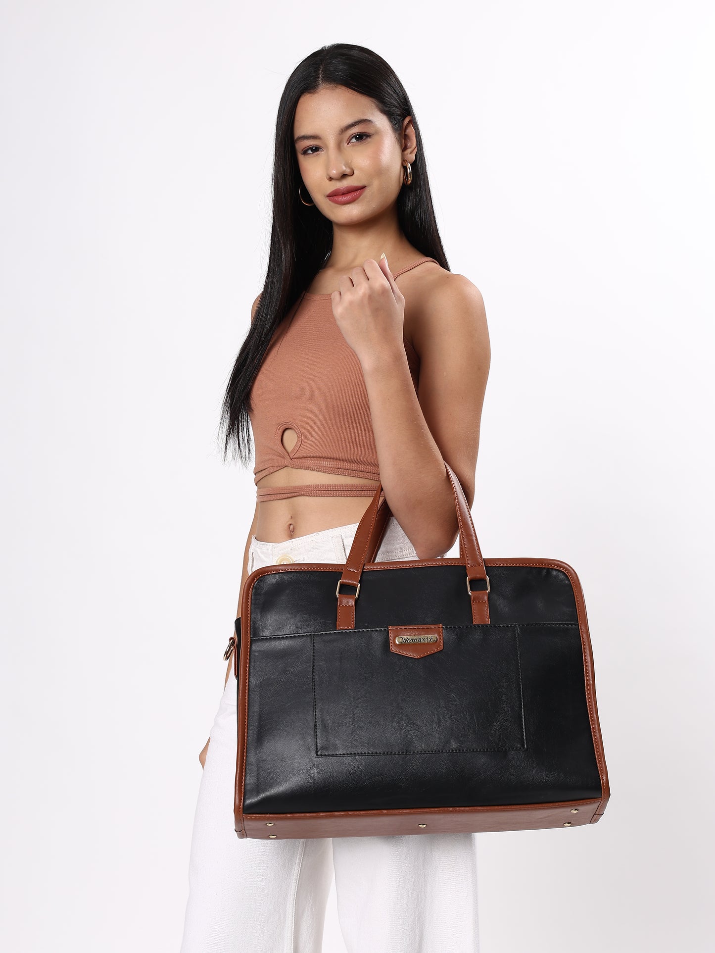 Womanix Tote Bag Business Briefcase Bag Messenger College Bags for Men and Women I Tablet Laptop Upto 14 Inch (88)