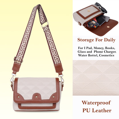Womanix Crossbody Sling Bag Lightweight & Spacious with Adjustable Strap Stylish & Ideal for Travel & Work Premium Ladies Purse Mobile Phone Wallet Shoulder Bag (107)