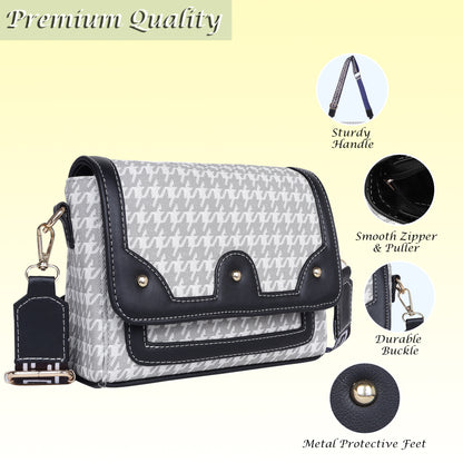 Womanix Crossbody Sling Bag Lightweight & Spacious with Adjustable Strap Stylish & Ideal for Travel & Work Premium Ladies Purse Mobile Phone Wallet Shoulder Bag (107)