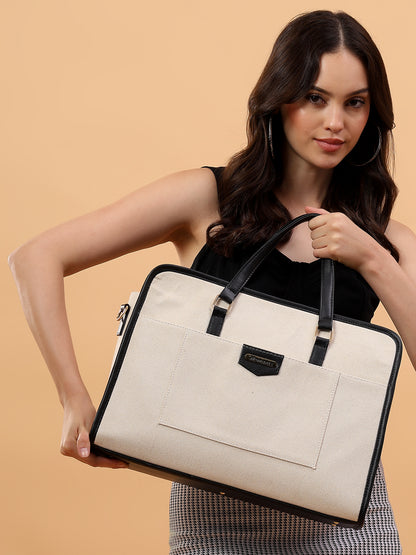 Women Faux Leather Laptop Tote Bag, Briefcase Business Bag 14" Laptop Bag (0087)