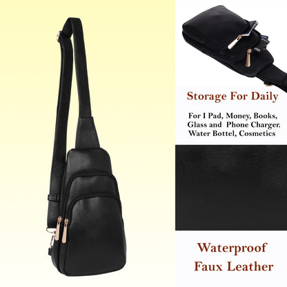 Womanix Waist Bag for Men Women | Cross Body Fanny Pack Sling Bag for Hiking, Travel, Camping, Outdoor Sports, Cycling | Money Belt with Adjustable Strap (104)