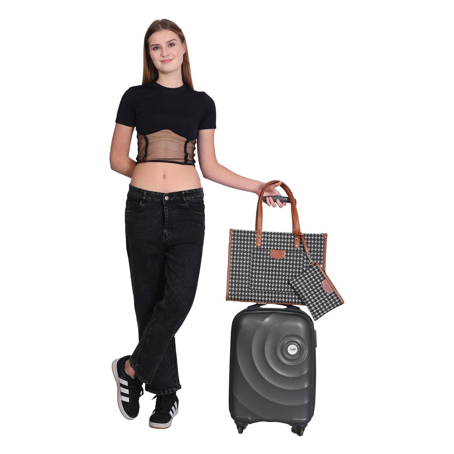 Women PU Laptop Tote bag 14 Inch College Bag Office Bag Briefcase Handbag (0081)