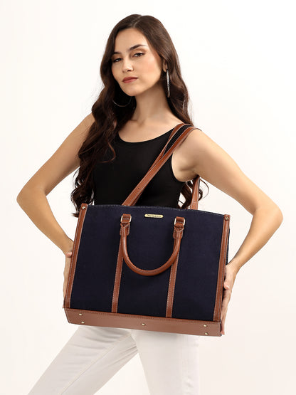 Womanix Canvas Tote Bag for Women | Fits Upto 14" Laptop Bag | Ladies Purse Handbags(92)