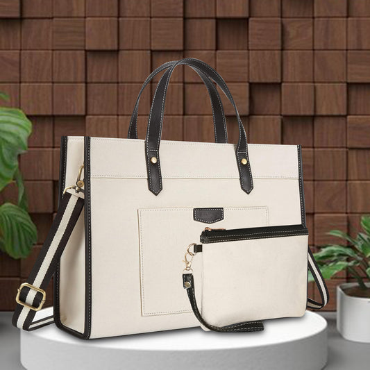 Noir Charm Laptop Tote