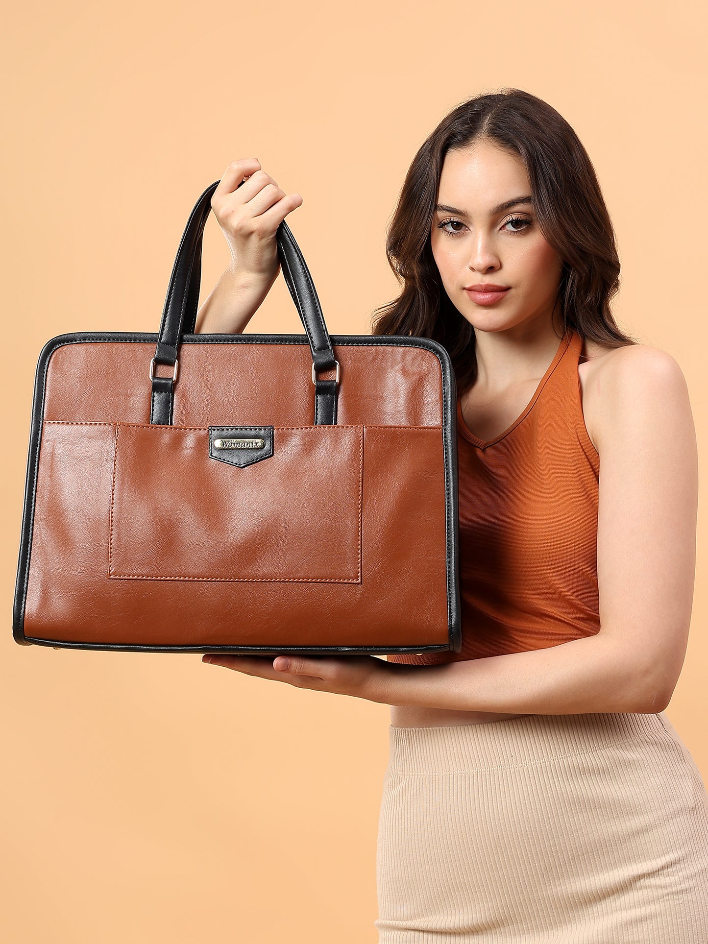 Womanix Tote Bag Business Briefcase Bag Messenger College Bags for Men and Women I Tablet Laptop Upto 14 Inch (88)
