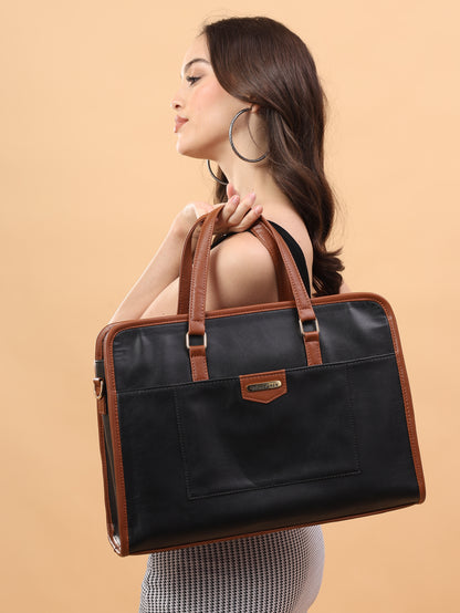 Womanix Tote Bag Business Briefcase Bag Messenger College Bags for Men and Women I Tablet Laptop Upto 14 Inch (88)