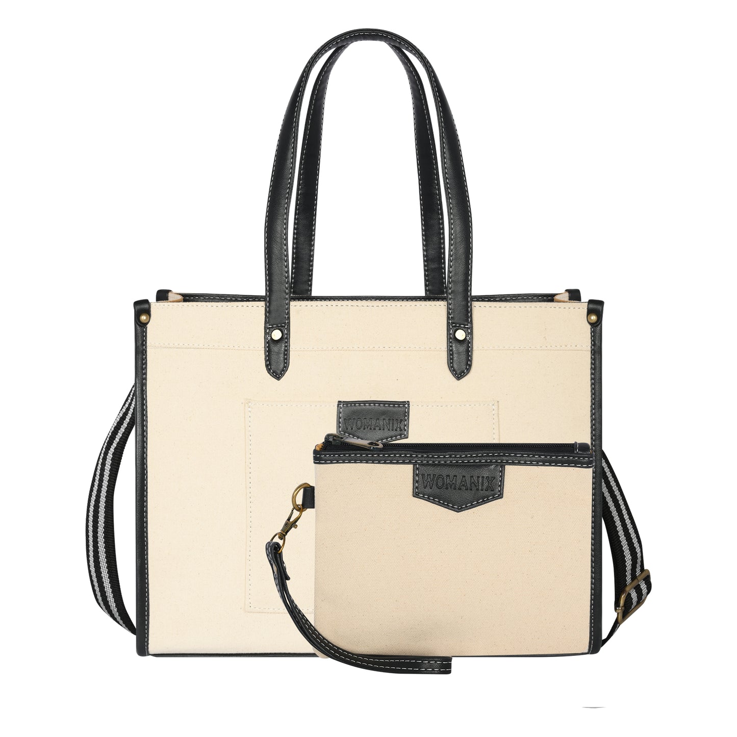 Canvas Laptop Tote Bag 14 inch Casual Briefcase Handbag